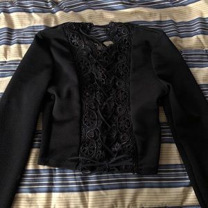 Pretty Little Thing lace up back top